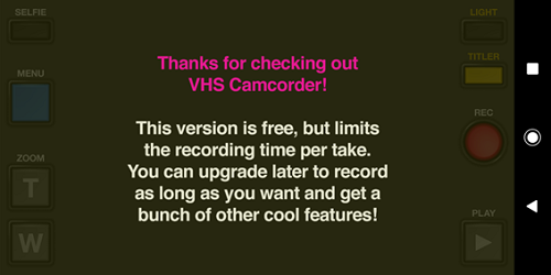 VHS Camcorderの英語説明